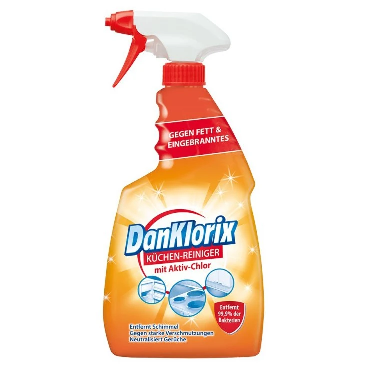 DanKlorix Kitchen Cleaner Spray - 750 ml - butelka z rozpylaczem