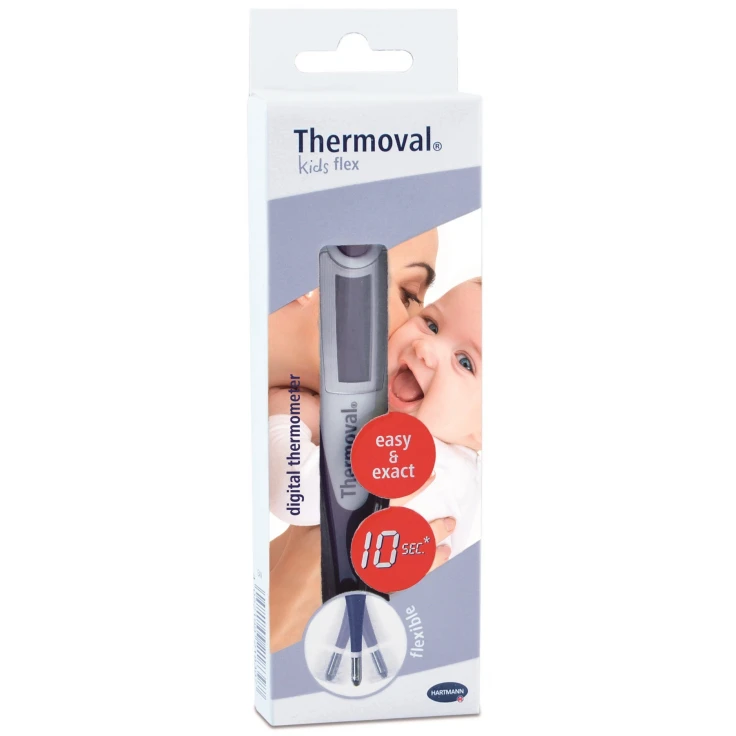 Termometr kliniczny Thermoval® kids flex - Bardzo duży wyświetlacz cyfrowy