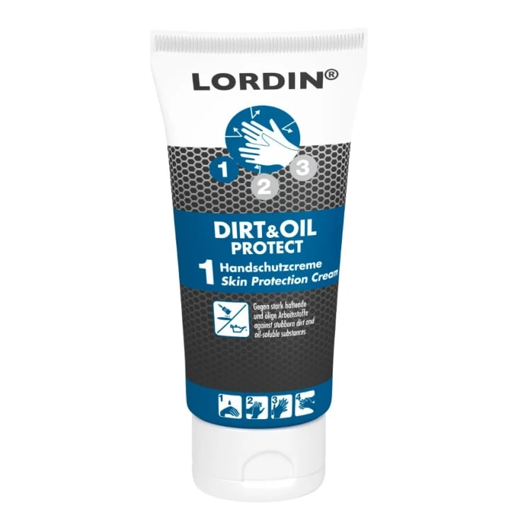 LORDIN® Dirt & Oil Protect krem do ochrony rąk - 1 karton = 24 x 100 ml - tuby