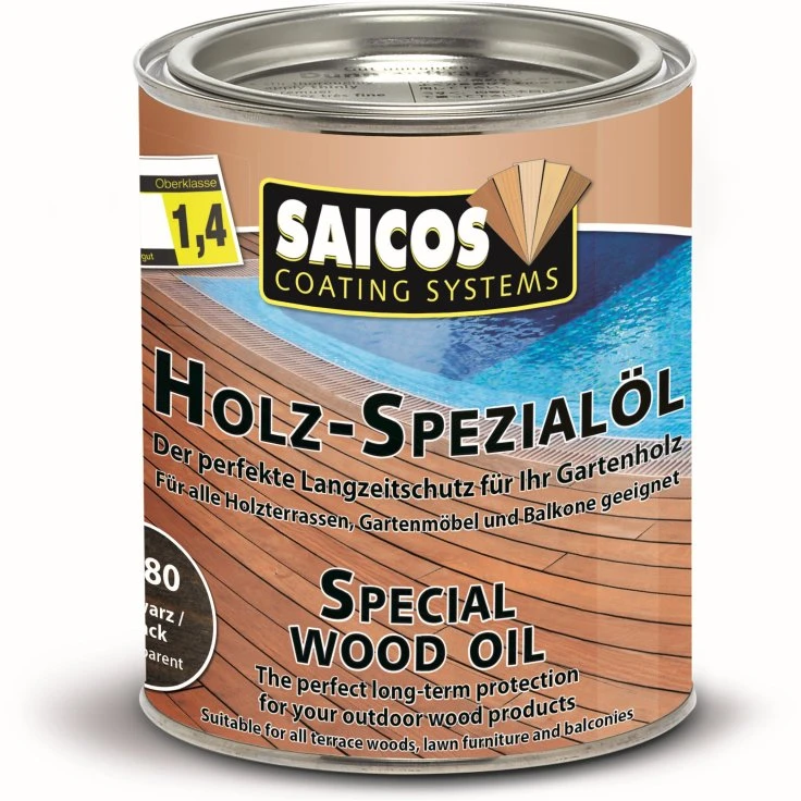 SAICOS specjalny olej do drewna, czarny - 750 ml - puszka