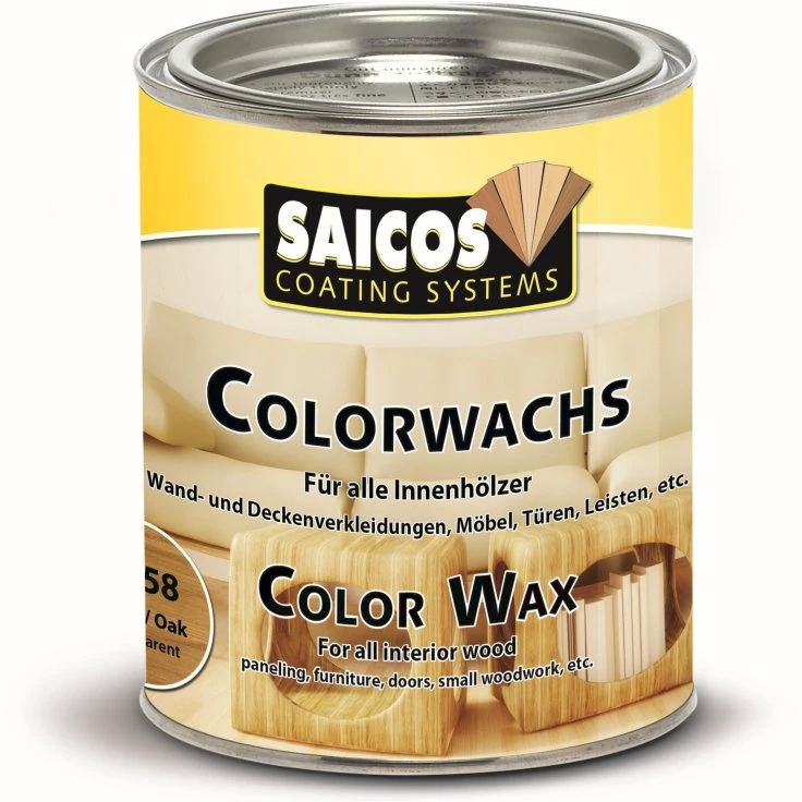 SAICOS Wosk kolorowy, do mycia drewna, dąb - 375 ml - puszka