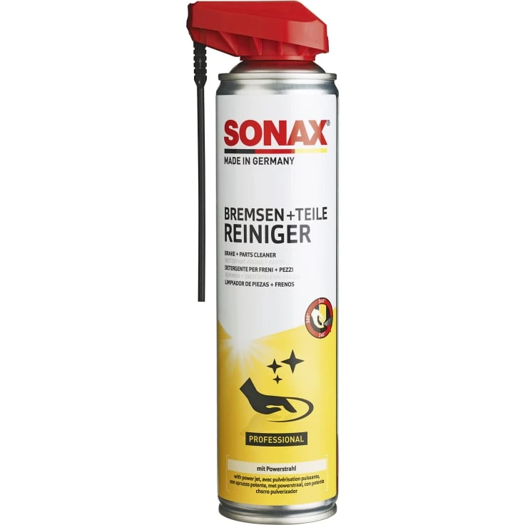 SONAX Środek do czyszczenia hamulców + części AGRAR, z EasySpray - 400 ml - pojemnik z aerozolem, z EasySpray