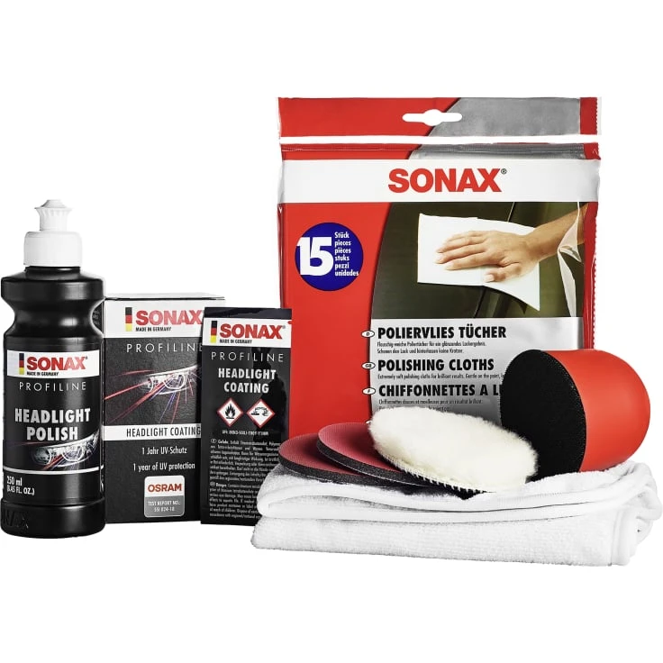 Zestaw czyszczący SONAX PROFILINE, 8-częściowy - 1 zestaw na ok. 20 zastosowań