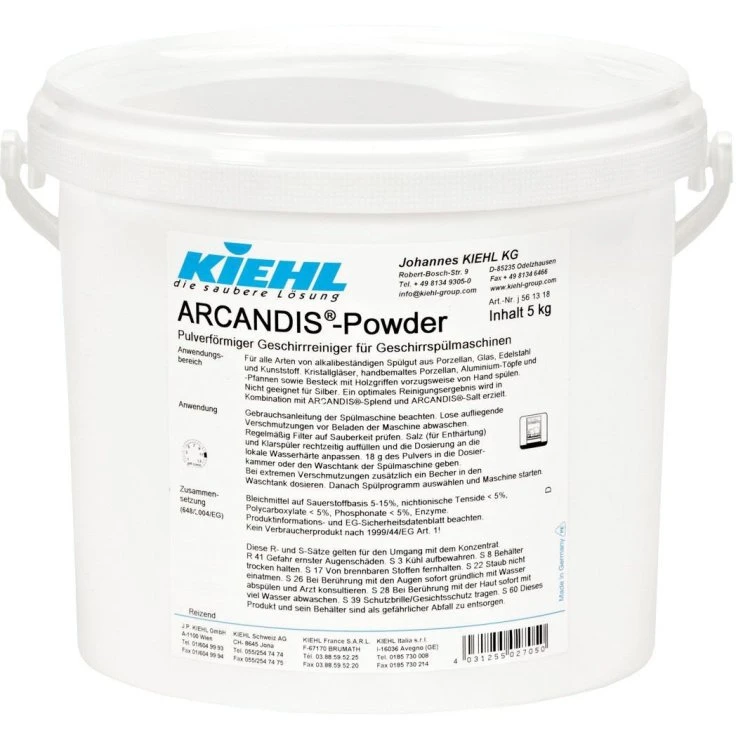 Kiehl ARCANDIS®-Powder Dish Cleaner - 5 kg - wiadro