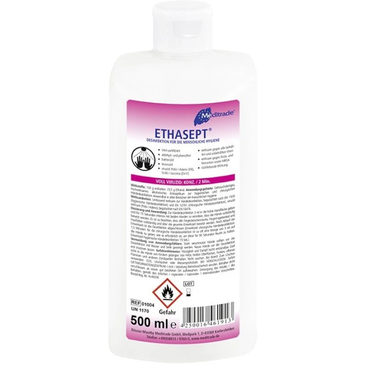 Meditrade Ethasept® Hand Disinfectant - 500 ml - butelka