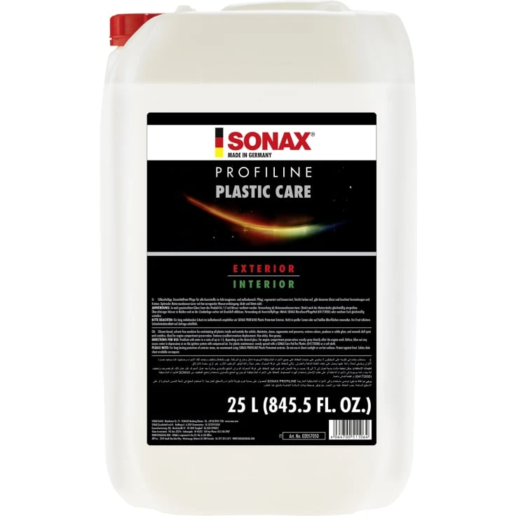 SONAX PROFILINE Plastic Care odżywka do tworzyw sztucznych - 25 litrów - kanister z wylewką