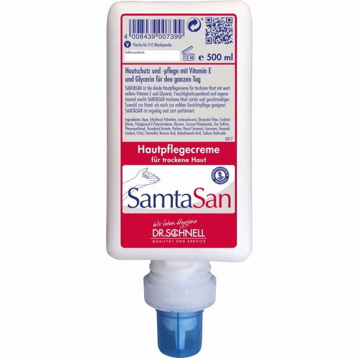 Dr. Schnell krem ochronny do skóry SAMTASAN, bez silikonu - 0,5 litra - butelka