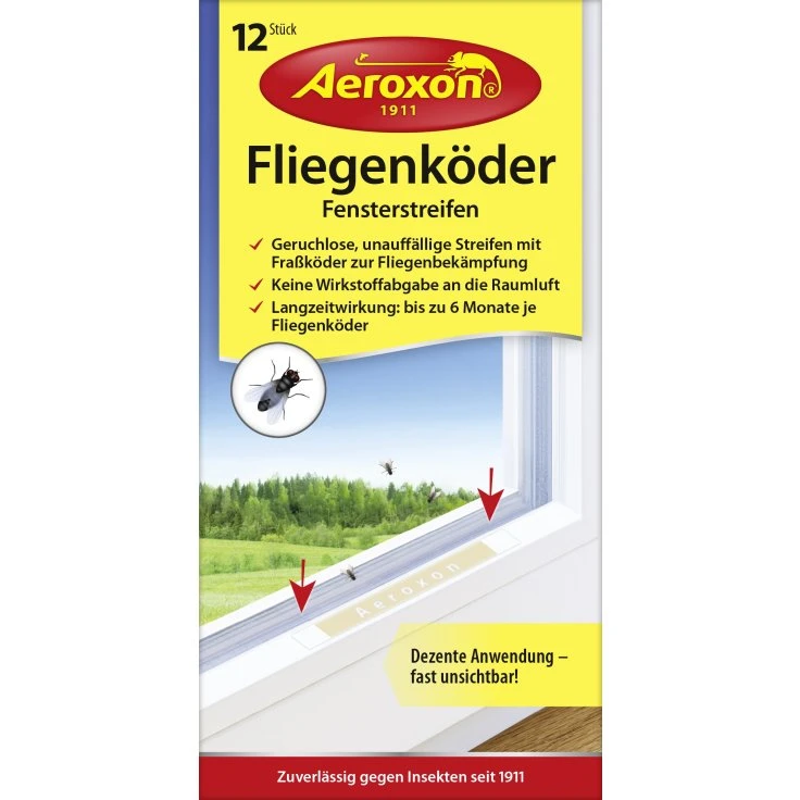 Aeroxon® Fly Bait Window Strips - 1 opakowanie = 12 sztuk
