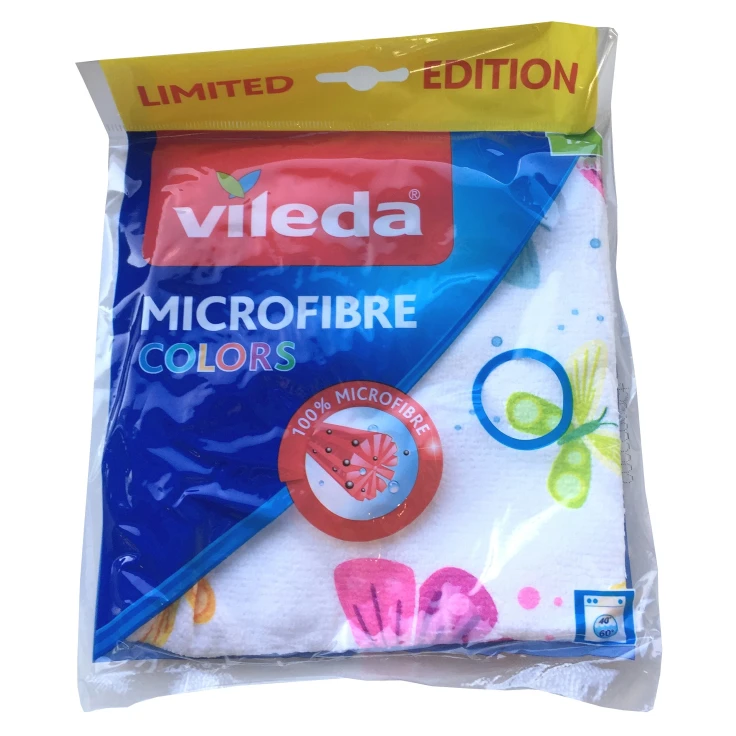 Vileda Microfibre All Purpose Cloth - 1 ściereczka z mikrofibry Wymiary: 30 x 30 cm.
