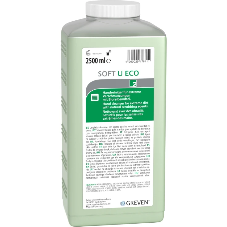 Peter Greven GREVEN® SOFT U ECO Hand Cleaner - 2,5 litra - twarda butelka