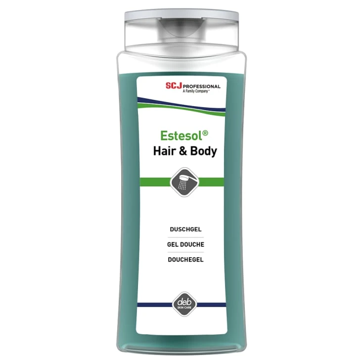 Estesol® HAIR & BODY Żel pod prysznic - 1 karton = 12 x 250 ml - butelka z pompką