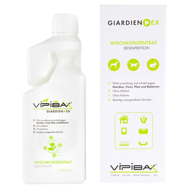 ViPiBaX Giardia Ex Wipe Koncentrat - 1000 ml - Butelka dozująca