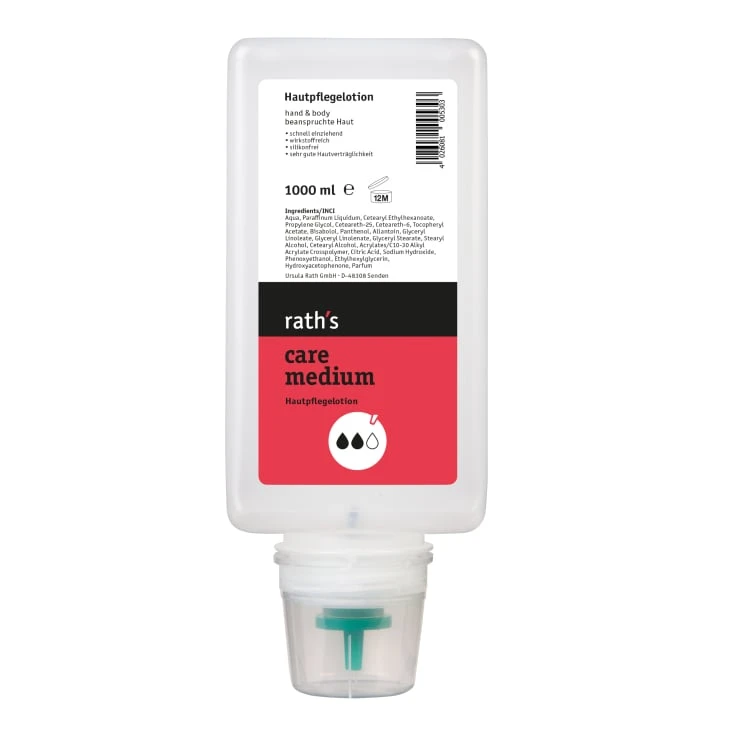 rath's care medium skin care lotion - 1 litr - miękka butelka, zapachowa