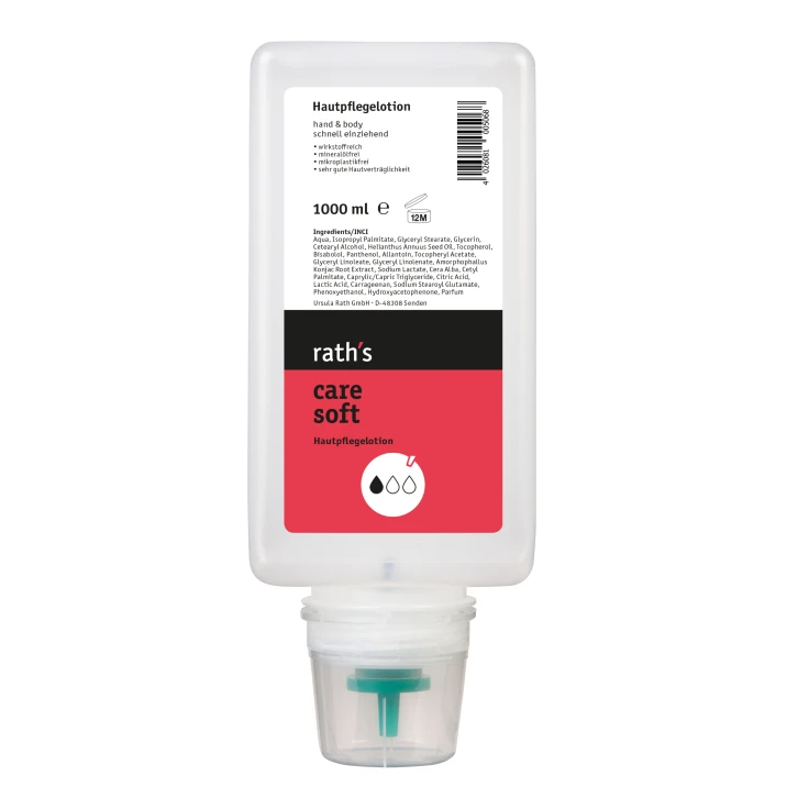 rath's care soft skin care lotion - 1 litr - miękka butelka, zapachowa