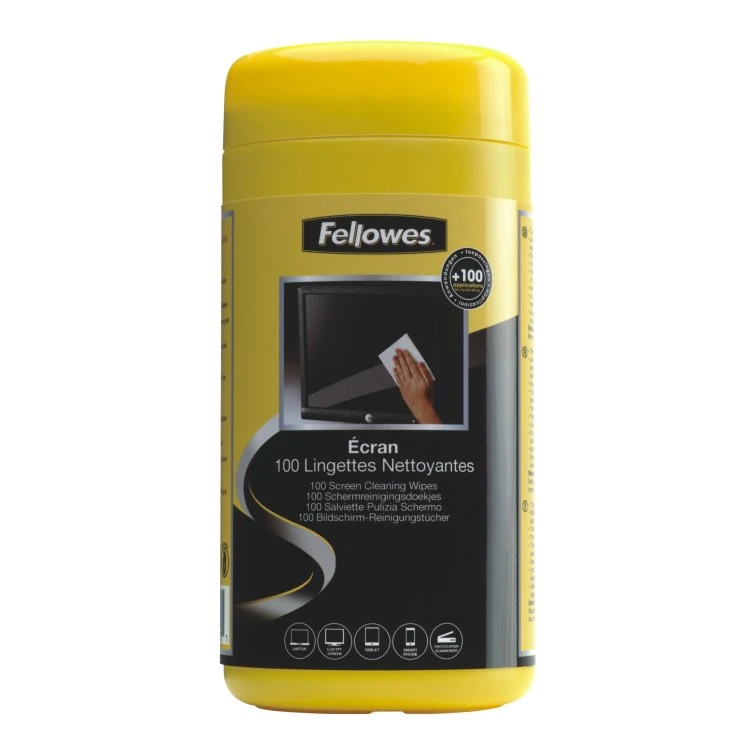 Fellowes Screen Cleaning Wipes - 1 puszka = 100 chusteczek