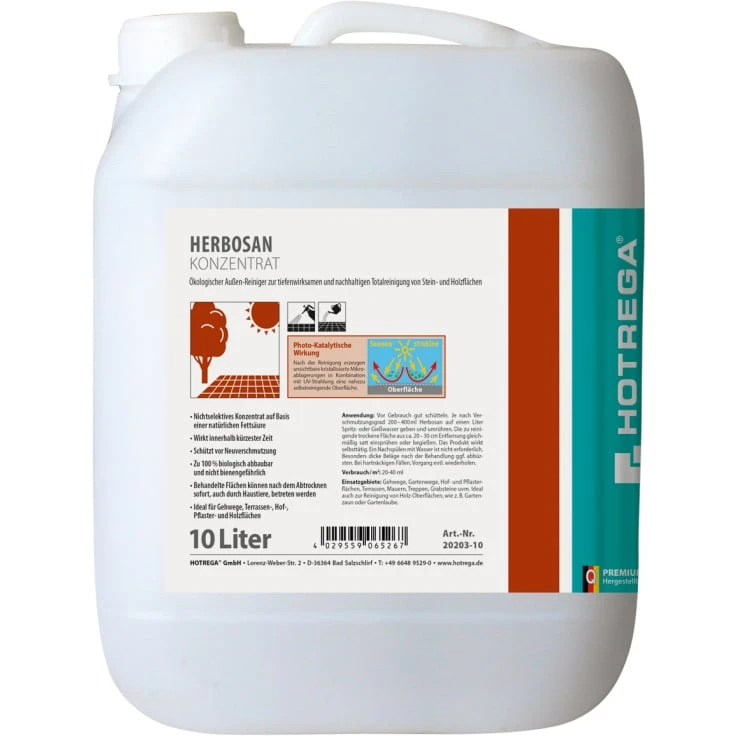 HOTREGA® PROFESSIONAL Herbosan Exterior Cleaner - 10 litrów - kanister