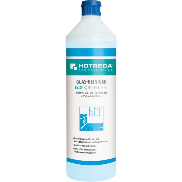HOTREGA® PROFESSIONAL ECO płyn do mycia szyb - 1 litr - butelka