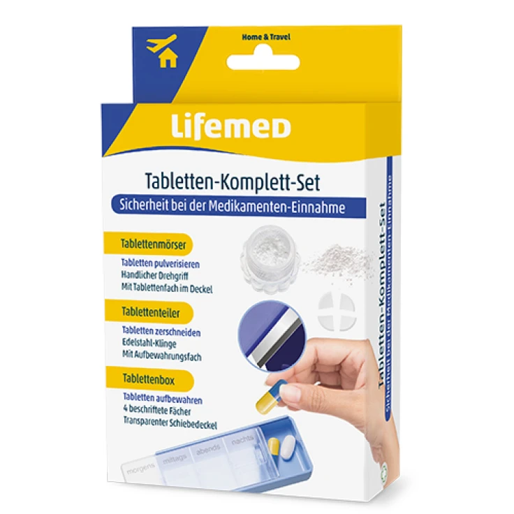 Lifemed® komplet tabletek, niebieski - 1 zestaw