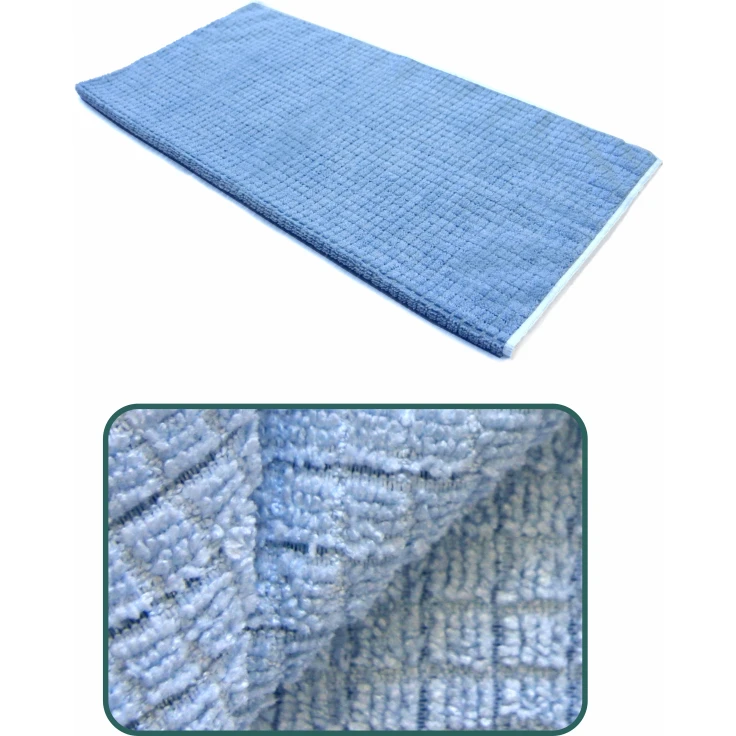 Ścierka do podłogi z mikrofibry FLOOR-CLEAN - 1 opakowanie = 10 sztuk, 50 x 60 cm, niebieska