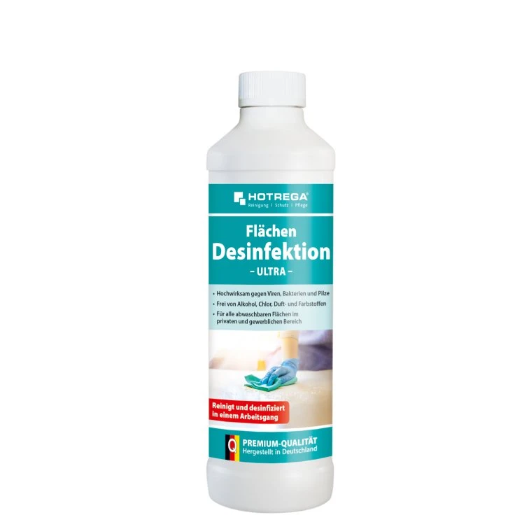 HOTREGA® Ultra dezynfekcja powierzchni - 500 ml - butelka bez głowicy spryskującej