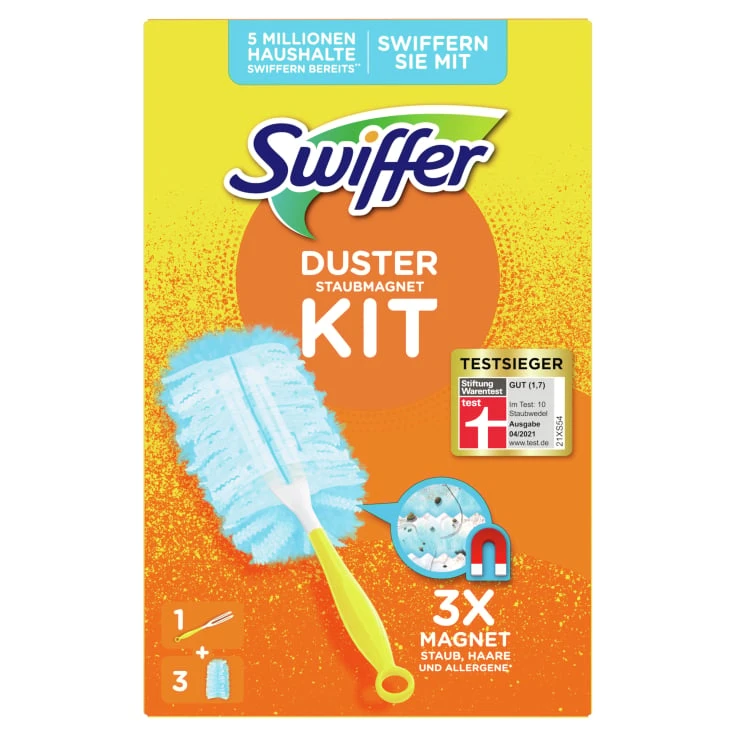 Swiffer Duster Kit Dust Magnet - 1 zestaw = 1 uchwyt i 3 ściereczki