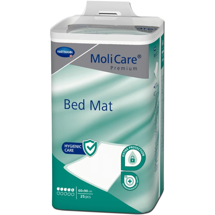 MoliCare® Premium Bed Mat 5 kroplowe ochraniacze na łóżko - 1 opakowanie = 25 sztuk, rozmiar: 60 x 90 cm