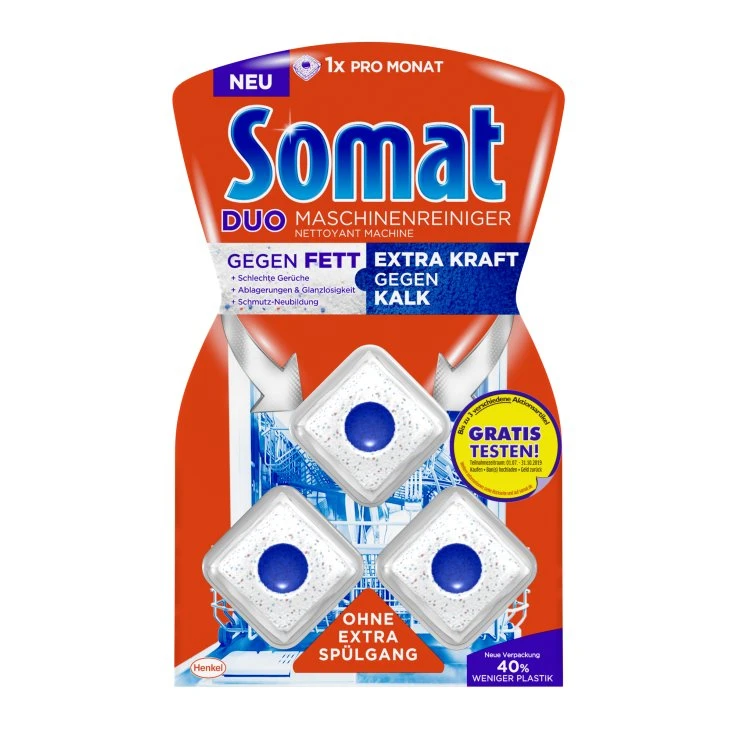 Tabletki do czyszczenia maszyn Somat Duo - 1 opakowanie = 3 tabletki
