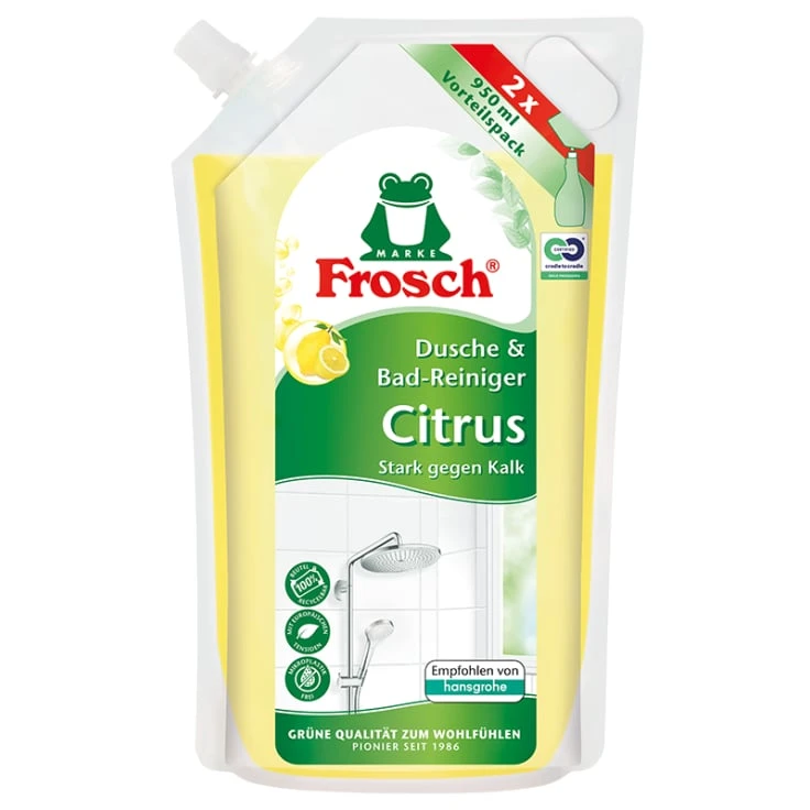 Frosch Citrus Shower & Bath Cleaner - 0,95 litra - torba na wkłady
