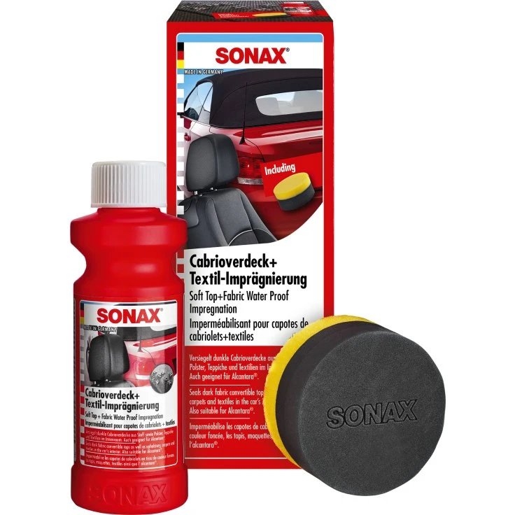 SONAX Convertible top & impregnacja tekstyliów - 250 ml - butelka