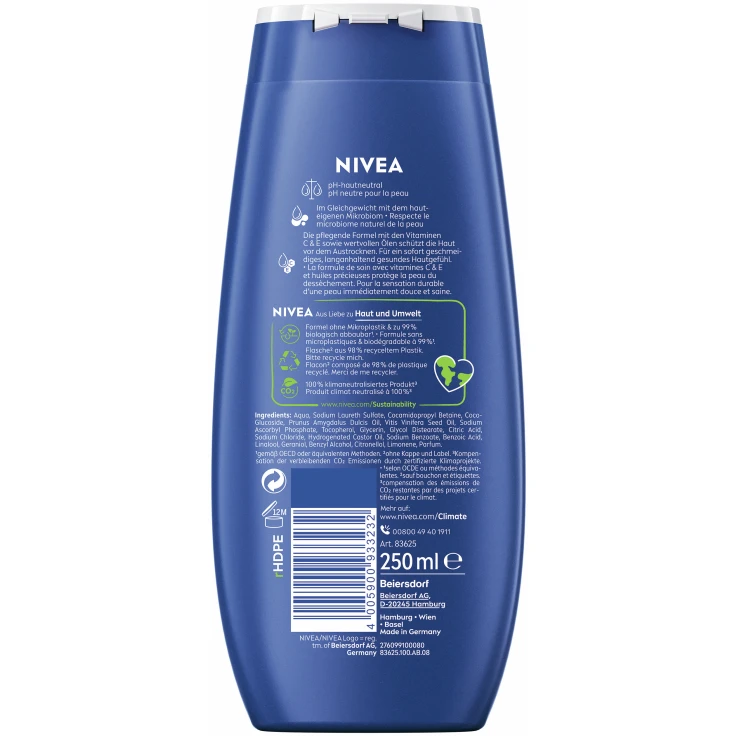 NIVEA Creme Care Duschcreme, 250 ml - 250 ml - Flask