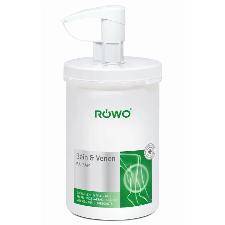 RÖWO® Leg & Vein Balsam - 1000 ml - Puszka z dozownikiem z pompką