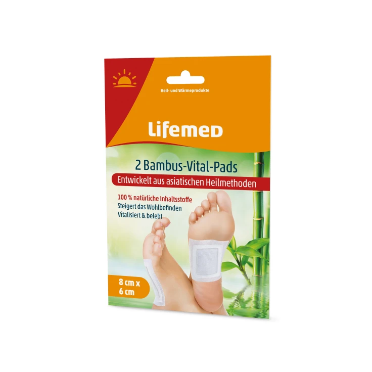 Lifemed® detox plastry na stopy z bambusa - 1 opakowanie = 2 wkładki
