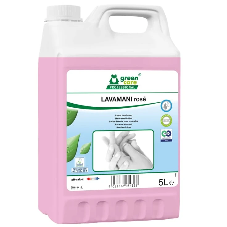 TANA mydło w płynie greencare LAVAMANI róse, pH-neutralne - 5 litrów - kanister