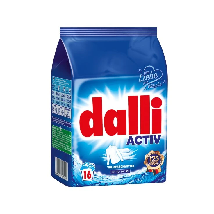 dalli heavy-duty detergent activ plus, 16 WL - 1 worek uzupełniający = 1,04 kg, na ok. 16 prań