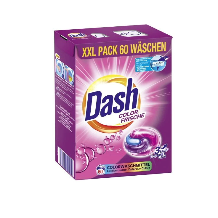 Dash Colour Detergent Pods 3in1 Caps, 60 WL - 1 opakowanie = 1,59 kg, na ok. 60 prań