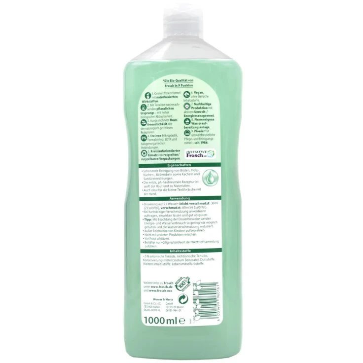 Frosch Neutral Cleanser, pH neutralne dla skóry - 1000 ml - butelka