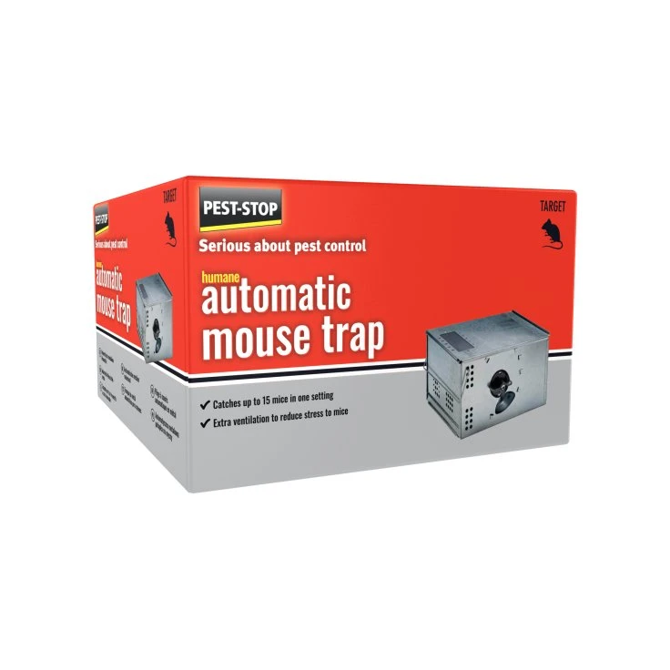 Pest-Stop Automatic Mouse Trap Humane Mouse Trap Metalowa pułapka na myszy - 1 opakowanie = 1 pułapka