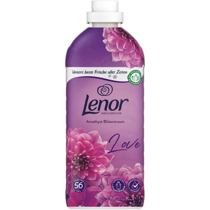 Lenor Amethyst Blossom Dream Płyn do zmiękczania tkanin - 1,4 litra - butelka, na ok. 56 prań
