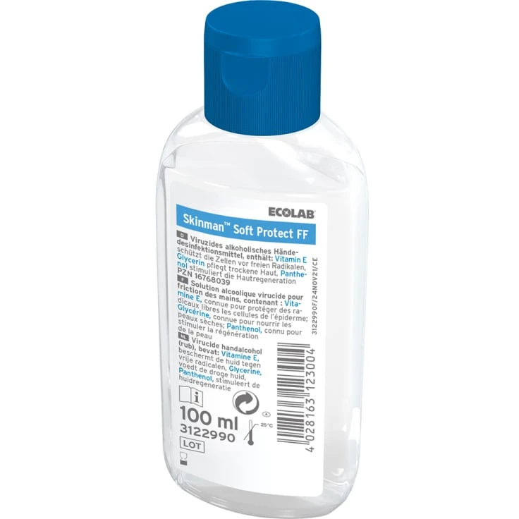 ECOLAB Skinman® Soft Protect FF Płyn do dezynfekcji rąk - 100 ml - butelka