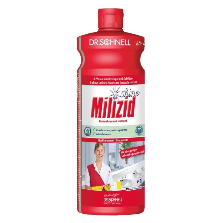Dr Schnell Środek do czyszczenia sanitariatów MILIZID SHINE, koncentrat - 1 litr - butelka