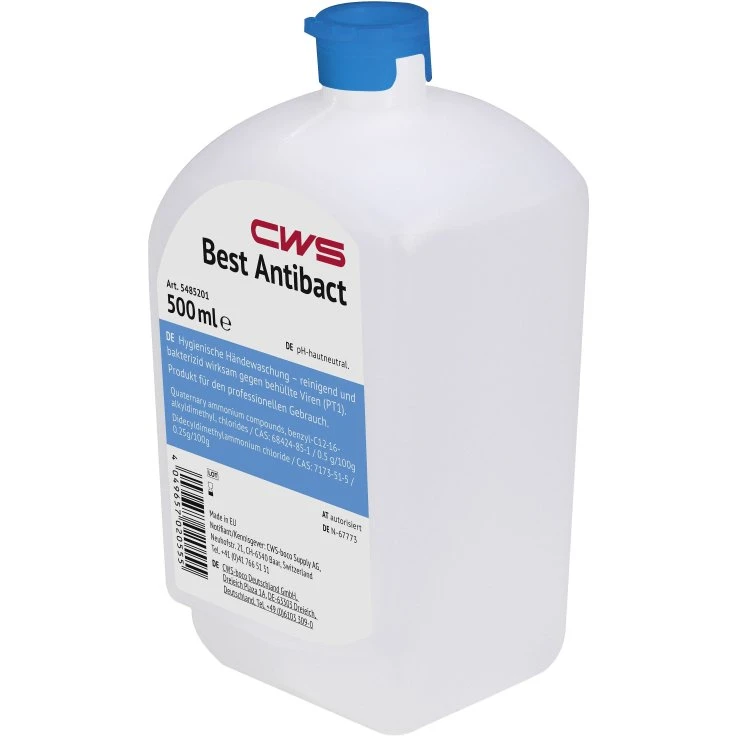 CWS Best Antibact koncentrat mydła - 1 karton = 12 x 500 ml - butelki