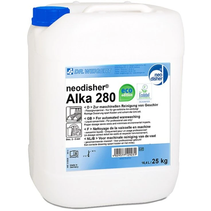 Dr Weigert neodisher® Alka 280 Intensywny środek do mycia naczyń - 25 kg - kanister