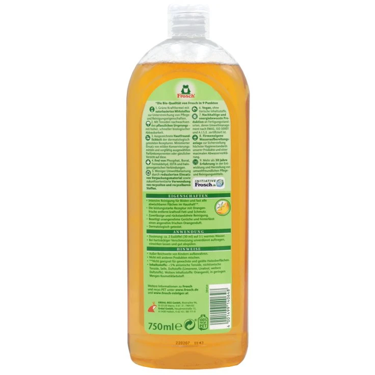 Frosch Orange Uniwersalny środek czyszczący - 750 ml - butelka