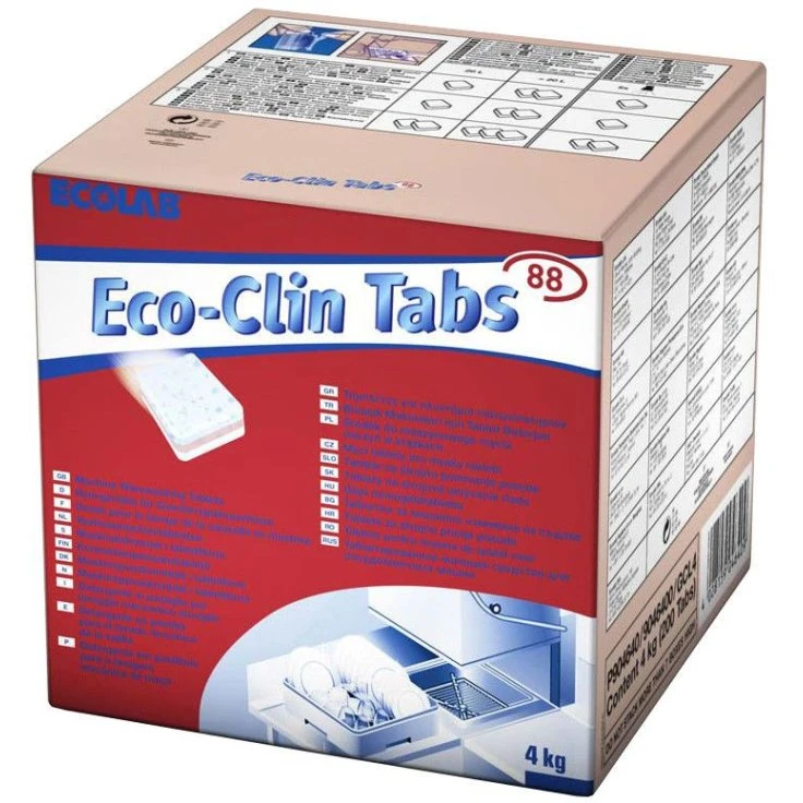 ECOLAB Eco-clin Tabs do zmywarki - 1 karton = 200 tabsów ok. 20 g