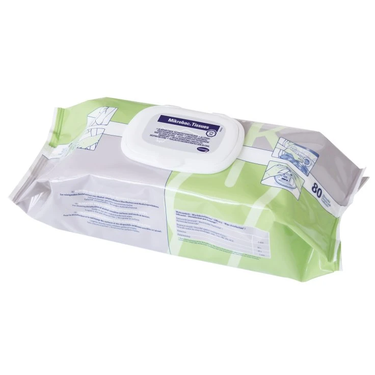 Bode Mikrobac® Tissues chusteczki dezynfekujące - 1 opakowanie typu flow pack = 80 chusteczek