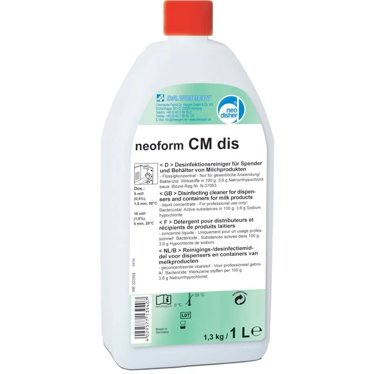 Dr Weigert neoform® CM środek do dezynfekcji - 1 litr - butelka (= ok. 1300 g)