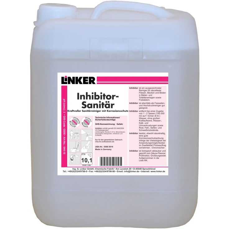 Left Inhibitor Sanitary Cleaner - 10,1 litra - kanister