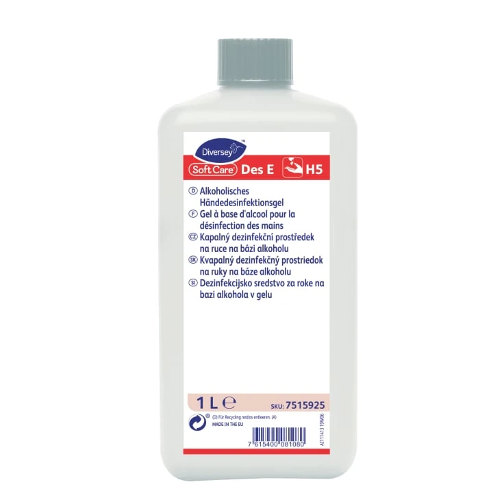 Soft Care Des E / H5 Żel do dezynfekcji rąk - 1000 ml - butelka