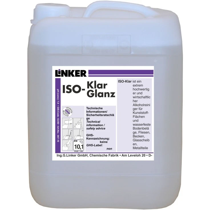 Linker ISO-Klarglanz Alcohol Gloss Cleaner - 10,1 litra - kanister