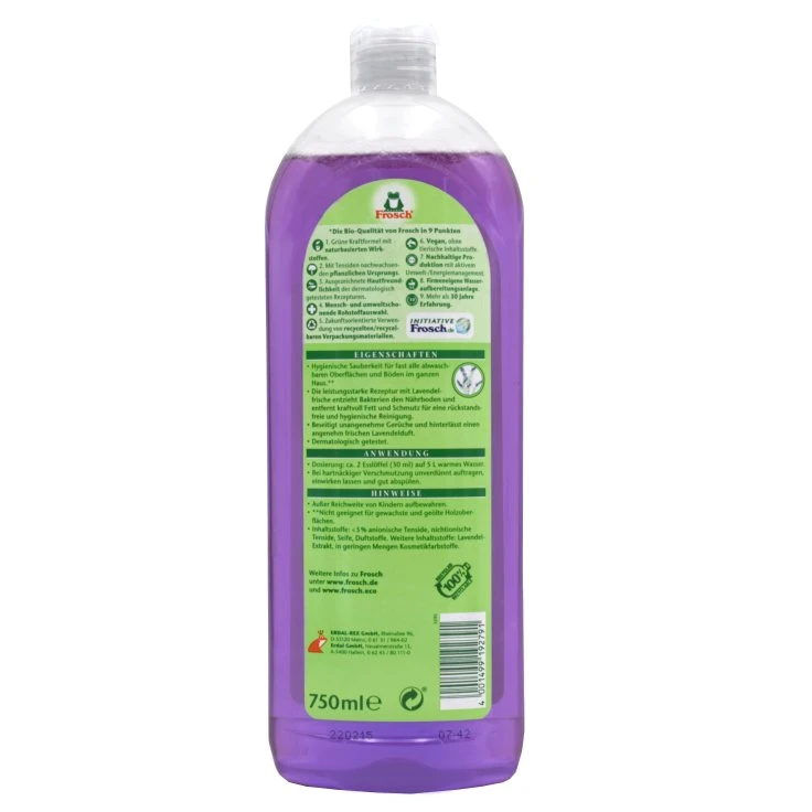 Frosch Lavender uniwersalny środek czyszczący - 750 ml - butelka